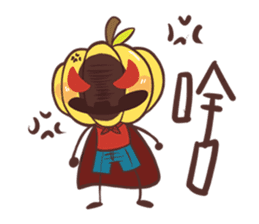 pumpkinman sticker #10550197