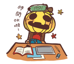 pumpkinman sticker #10550200
