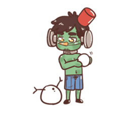 pumpkinman sticker #10550212