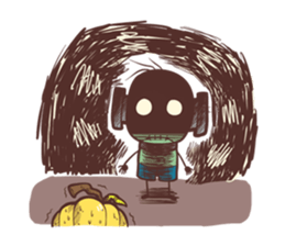 pumpkinman sticker #10550228