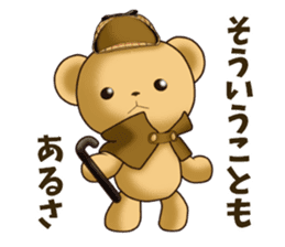 Teddy Bear DETECTIVE sticker #10550403
