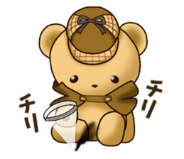 Teddy Bear DETECTIVE sticker #10550415