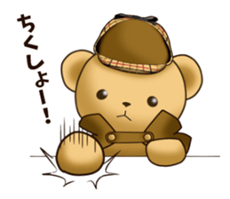 Teddy Bear DETECTIVE sticker #10550423