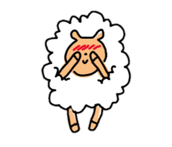 Sheep and panda sticker #10550441