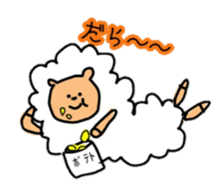 Sheep and panda sticker #10550444