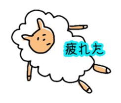 Sheep and panda sticker #10550446