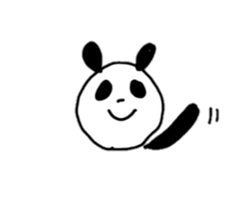 Sheep and panda sticker #10550457