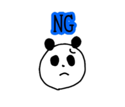 Sheep and panda sticker #10550459