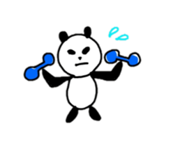 Sheep and panda sticker #10550467