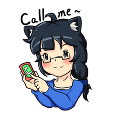 Little witch girl sticker #10550476