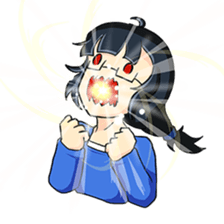 Little witch girl sticker #10550508