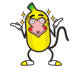 Monkeys like bananas sticker #10552758
