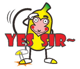 Monkeys like bananas sticker #10552761