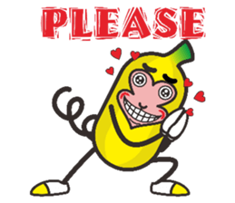 Monkeys like bananas sticker #10552762