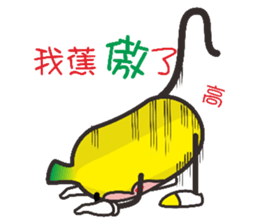 Monkeys like bananas sticker #10552769