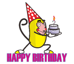 Monkeys like bananas sticker #10552778