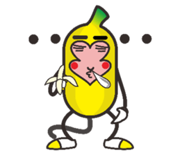 Monkeys like bananas sticker #10552787