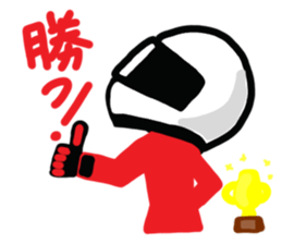 Motorcycle rider sticker #10553209