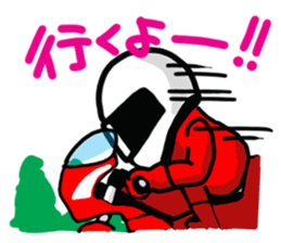 Motorcycle rider sticker #10553211