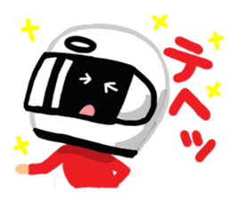 Motorcycle rider sticker #10553222