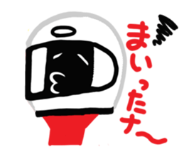 Motorcycle rider sticker #10553226