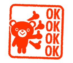 Bear stamp 4 sticker #10553324