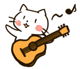 Guitar-cat sticker #10553414