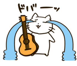 Guitar-cat sticker #10553419