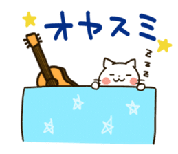Guitar-cat sticker #10553426