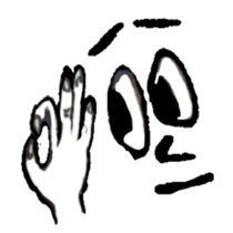 Face X Hand - Not the one you thinking! sticker #10553835