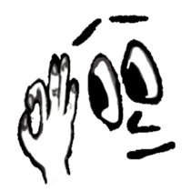 Face X Hand - Not the one you thinking! sticker #10553835