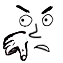 Face X Hand - Not the one you thinking! sticker #10553845