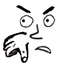 Face X Hand - Not the one you thinking! sticker #10553845