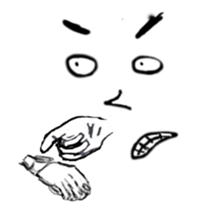 Face X Hand - Not the one you thinking! sticker #10553853