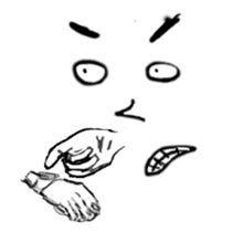 Face X Hand - Not the one you thinking! sticker #10553853