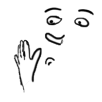 Face X Hand - Not the one you thinking! sticker #10553866