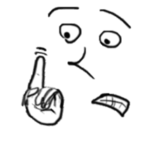 Face X Hand - Not the one you thinking! sticker #10553867