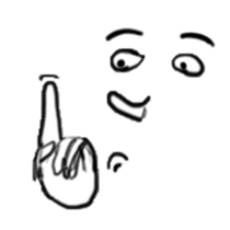 Face X Hand - Not the one you thinking! sticker #10553868