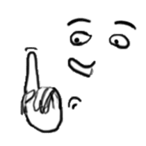 Face X Hand - Not the one you thinking! sticker #10553868