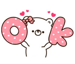 Own pace Lovely bear sticker #10554073