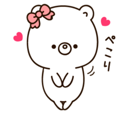 Own pace Lovely bear sticker #10554086