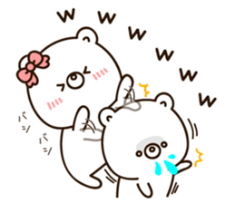 Own pace Lovely bear sticker #10554107