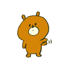 Body language bear sticker #10554475
