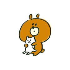 Body language bear sticker #10554479