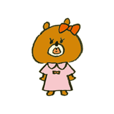 Body language bear sticker #10554490