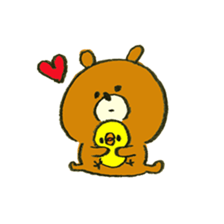 Body language bear sticker #10554492