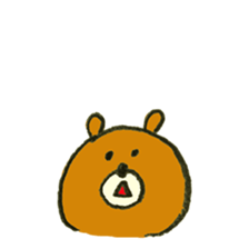 Body language bear sticker #10554507