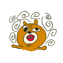 Body language bear sticker #10554510