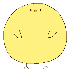 Sticker of the chick.