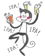 Beer life of pogo  monkey sticker #10554979